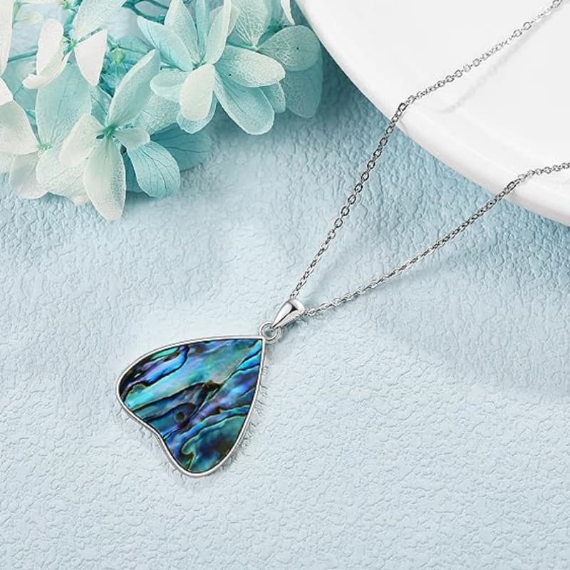 Vintage Triple Moon Goddess Heart Pendant Necklace with Mystic Mushroom Charm preview 2